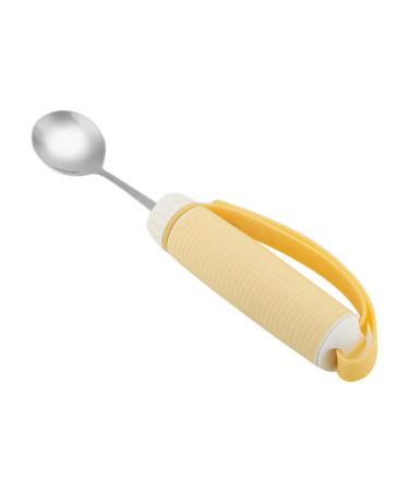 EVTSCAN Adaptive Utensils Disabled Patient Arthritis Elderly Kitchen Utensil Fork Or Spoon Removable Flexible Rotating Eating Tablewares (Spoon)