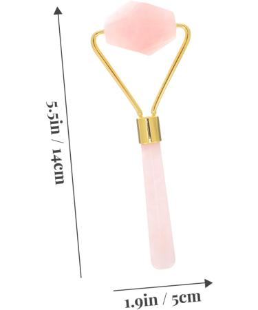 Shop Premium Pink Jade Massage Tools | Face Rollers & Gua Sha for Beauty and Muscle Care - 14x5cm - Buy Online on GoSupps.com