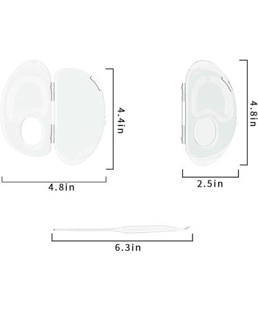 Handheld Makeup Mixing Palette - Nail Art Gel Palette for Artists & Beginners | Foundation Tray for Flawless Applications - Buy Online on GoSupps.com