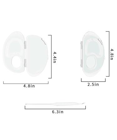 Buy B Baosity Transparent Makeup Palette - Acrylic Mixing Tray for Foundation Nail Art Lipstick & Eye Shadow - Portable & Professional Quality - Buy Online on GoSupps.com