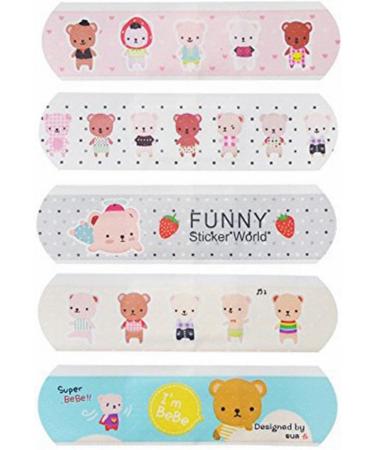 1000 Count Cute Cartoon Band-Aids for Kids - Water Resistant & Breathable - IdealPlast First Aid Bandages - 10 Sets - Buy Online on GoSupps.com