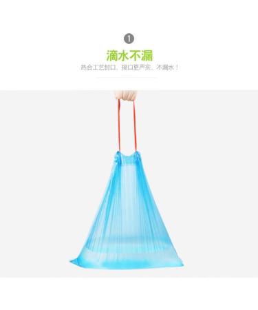 ytrew 10 rolls sorted garbage bags kitchen household hotel thickened portable trash bags - Buy Online on GoSupps.com