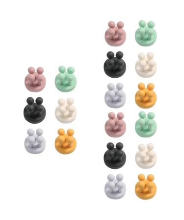 Cabilock 18 Stk of shaving hooks Self -adhesive shower hook hook bar for toothbrush Harry's razor door hook sticking shower wall shaver holder robust wall bracket pebblel hut office office