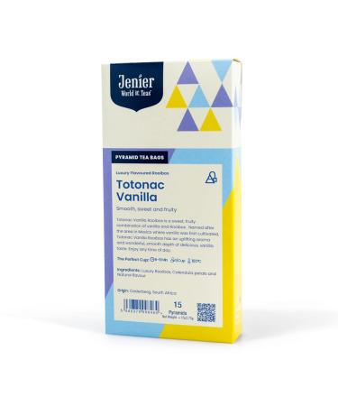 Totonac Vanilla Rooibos Tea - 15 Biodegradable Pyramid Tea Bags