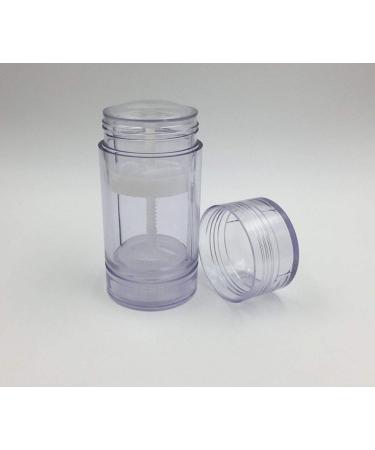 5 Pack 1 Oz Clear Twist-up Deodorant Containers - DIY Travel Size Lip Balm Tubes - Buy Online on GoSupps.com