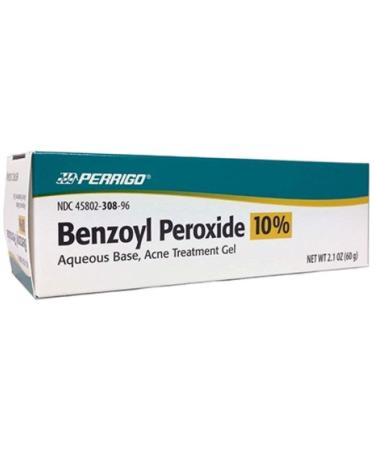 Perrigo 10% Benzoyl Peroxide Acne Treatment Gel 2.1 oz 2.1 Ounce (Pack of 1)
