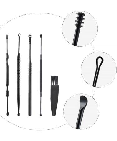 Holibanna Ear Wax Removal Tool Set 5pcs Double-Head Rotating Ear Scoop Cleaner Spiral Spring Earwax Remover for Safe Hygiene Maintenance - Buy Online on GoSupps.com