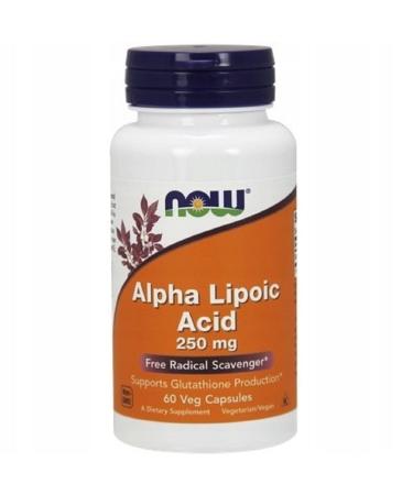 Now Foods Alpha Lipoic Acid 250 mg 60 Veg Capsules Pack of 1