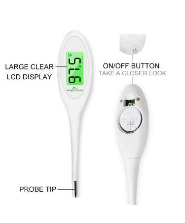 Fast Reading Digital Oral Thermometer for Adult, Kid & Baby - Fever Measurement with LCD Display & Alarm - EMT-A12 - Buy Online on GoSupps.com