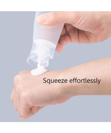 30 Pack Empty 30ml Transparent Soft Plastic Refillable Lotion Bottles - Ideal for Shampoo Facial Cleanser & Toothpaste - Buy Online on GoSupps.com