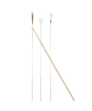 Earwax Cleaner Tool Bamboo Ear Cleaner Set Wood Ear Picker Ear Cleaning Spoon with Chicken Goose Hair Ear Pick Chinese Ear Scraper Wax Removers Cleaning Tool for Ear Care Metal 19x0.5cm