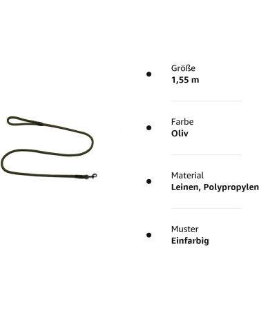 Buy Olive Rope Dog Leash - Basic 10mm 1.55m 27 Colors 7 Lengths - International Shipping - Buy Online on GoSupps.com