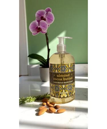 Greenwich Bay Trading Company Almond & Cocoa Butter Hand Soap 16 fl oz Pump Bottle Moisturizing with Shea Butter Sweet Almond Oil & Vitamin E Made in USA - 2Pack - Buy Online on GoSupps.com