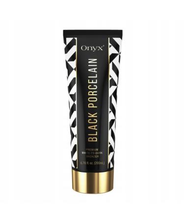 Onyx Black Porcelain White Bronzer Tanning Lotion for Tanning Beds - Premium White-To-Dark Indoor Tanning Bed Lotion with Advanced Bronzer and Accelerator - Gradual Bronzing - No-Stains and No-Streaks
