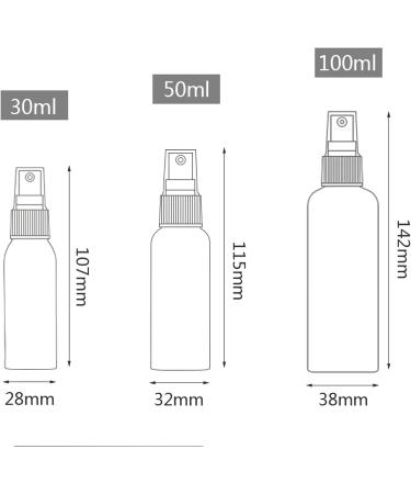Buy 30ml White Plastic PET Spray Bottles - 10 Pack Fine Mist Atomizers for Travel & Perfume - Includes 2 Funnels - Buy Online on GoSupps.com