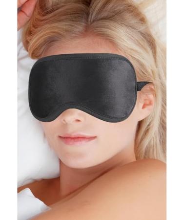 Buy Magnetic Far Infrared Sleeping Mask - Adjustable Eye Patch & Therapy Eye Pillow for Travel & Naps - Black Blindfold Eye Shade - Buy Online on GoSupps.com