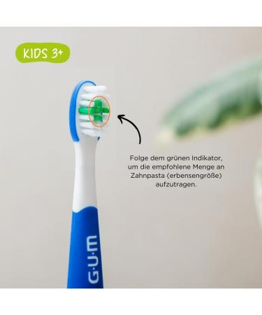 GUM Playbrush KIDS 3+ Original Extra Soft Brush Heads 2-Pack - Blue | International Shipping Available - Buy Online on GoSupps.com
