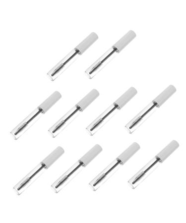 Outanaya 10pcs Eyelash Tube Empty oil Bottles Empty Eyeliner Tubes Mascara Bottles Plastic White