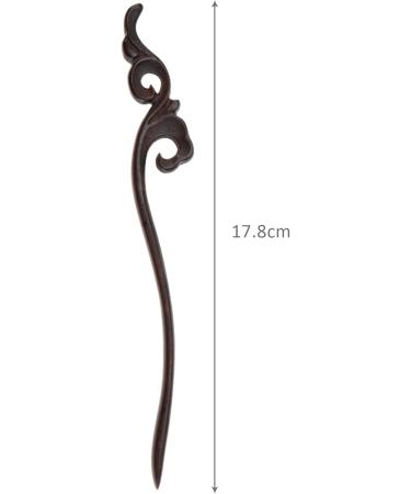 YINETTECH Wooden Peacock Feather Hair Stick Vintage Hair Fork Updo Hair Pin Traditional Chignon Pin Hair Accessories for Women Full Updos Low Bun Hairstyles - Buy Online on GoSupps.com