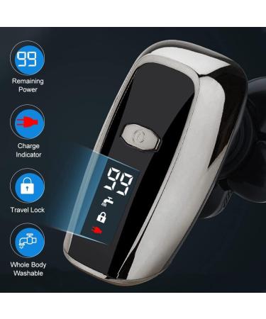 Buy 5 in 1 Waterproof Electric Razor for Men | Rechargeable LCD Shaver & Beard Trimmer Kit - Bald Shaver & Hair Clipper - Black - Buy Online on GoSupps.com