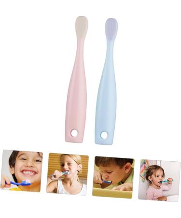 Goohochy Children's Toothbrush - Soft Manual All-Round Toothbrush for Kids Baby Tongue Cleaner & Detergent Care PP Toddler Brush - Buy Online on GoSupps.com