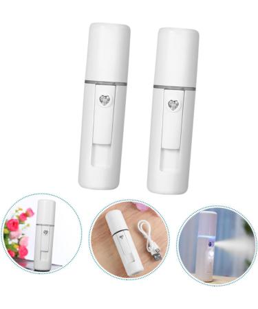 MUSISALY 2pcs Spray Meter Face Hydrating Moisturizer Moisturizing Mister Portable Diffuser Plastic White - Buy Online on GoSupps.com