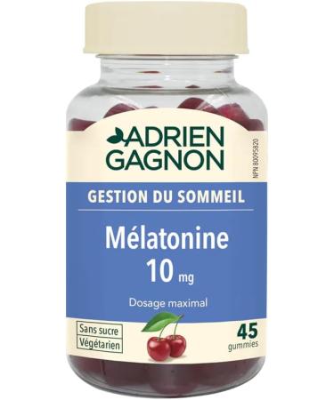 Adrien Gagnon - Sugar Free Melatonin Gummies - 10mg 45 Count - Buy Online on GoSupps.com