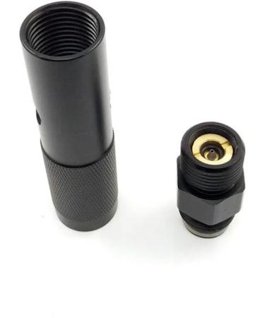 Gurlleu Paintball Quick Change 12g CO2 Valve Adapter | Black w/ G1/2 Threads - Buy Online on GoSupps.com