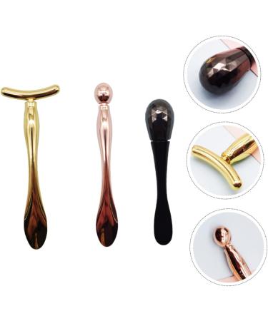  FRCOLOR 3 Pieces Eye Massager Spoon Massage Pen Eye Massage Roller Beauty Roller For Girls Makeup Kit Cosmetic Zinc Alloy Massage Equipment - Buy Online on GoSupps.com