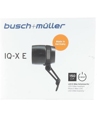 B&M Lumotec IQ-X ELED 150 Lux Black - Premium E-Bike Headlight | One Size | International Shipping - Buy Online on GoSupps.com