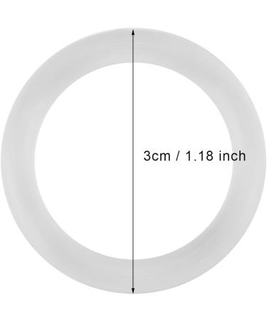 Alomejor Baby Pacifier O-Rings - 20pcs Silicone Safe Dummy Clips & Adapter Holder for Babies | Transparent Durable & Secure - Buy Online on GoSupps.com