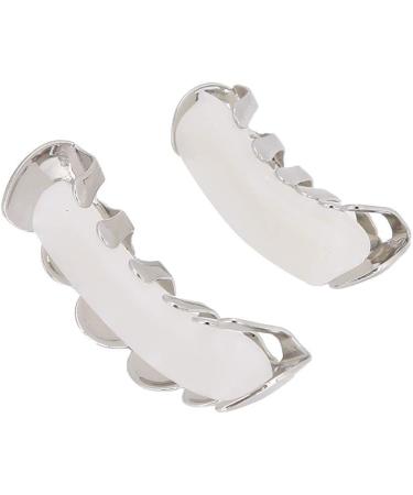 Glossy Gold-Plated Tongue & Upper Tooth Grill Cap - Hip-Hop Party Accessory Unique Prosthesis Gift - Buy Online on GoSupps.com