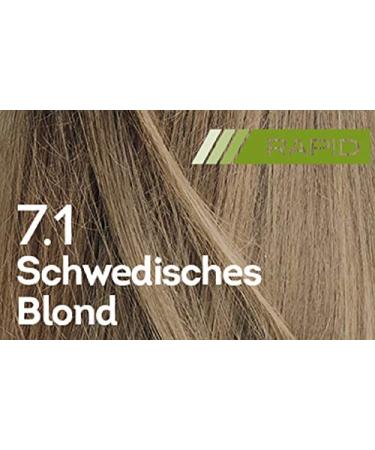 Biocap Rapid Permanent Hair Color 7.1 Swedish Blonde - Vegan Organ Oil 10 Min Exposure Optimal Gray Coverage 80% Natural Ingredients - Shop Now! - Buy Online on GoSupps.com