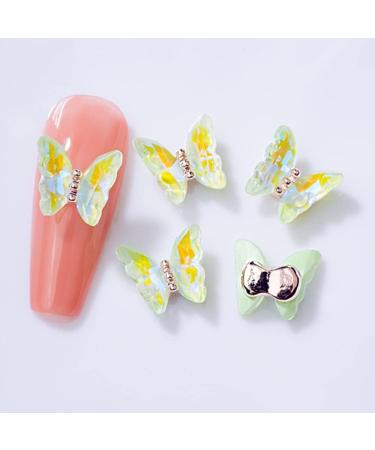 3D Nail Art Rhinestone Crystal AB Butterfly Charms Sparkle Nail Decoration Jewerlry Hand Craft DIY Accessories (MJ09) - Buy Online on GoSupps.com