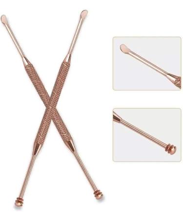 Portable Stainless Steel Spiral Ear Cleaner | Double End Ear Spoon & Wax Remover | Relaxation Care Tool (Color 02) - Buy Online on GoSupps.com