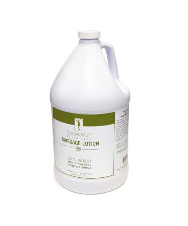 Master Massage Organic, Unscented, Vitamin-rich & Water-soluble Massage Lotion - 1 Gallon, Clear 1 Count (Pack of 1) Unscented
