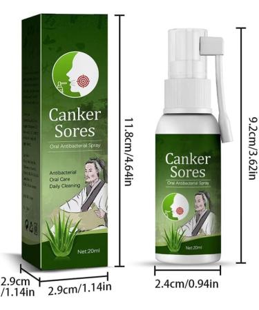 Antiviral Oral Ulcer & Canker Relief Spray 20ML - Herbal Breath Freshener - Buy Online on GoSupps.com