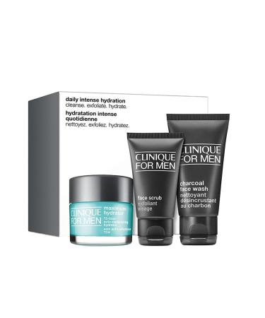 Clinique For Men Daily Intense Hydration 3PCs Set including Full Size Maximum Hydrator 72-Hour Auto-Replenishing Hydrator 1.7 oz. / 50ml