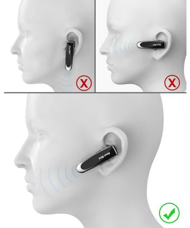New bee Bluetooth Earpiece V5.0 Wireless Handsfree Headset with Microphone - 24 Hrs Driving & 60 Days Standby Time - for iPhone, Android, Samsung, Laptop, Trucker Driver - Black - Buy Online on GoSupps.com