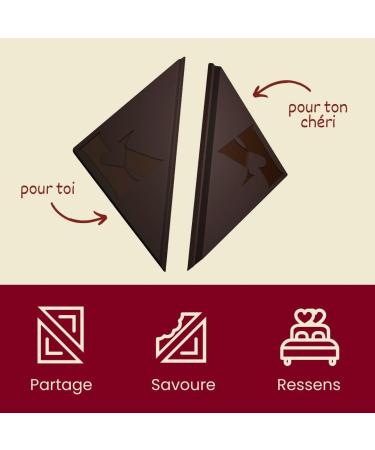  kips Kips Dark Aphrodisiac Chocolate | Sensual Gift for Couples | Desire & Connection | Maca Ashwagandha Muira Puama Pomegranate | Made in Germany | 1 Box 4 Squares 100g - Buy Online on GoSupps.com