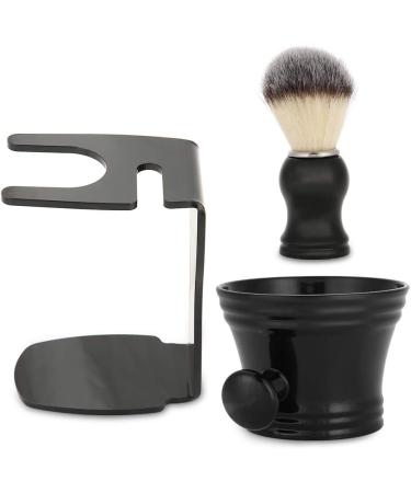 Premium Men's Shaving Set Solid Wood Handle Brush Stainless Steel Razor Stand & Soap Bowl Ideal Gift for Birthdays Valentine's & Father's Day - Buy Online on GoSupps.com