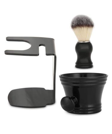 Ankroyu 3-in-1-rasier brush set razor set for men shaving shell and stand made of stainless steel razor brush and bowl set for men for brush and razor models