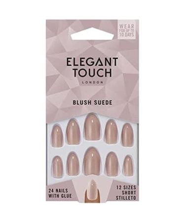 Elegant Touch Core Colour Nails Blush Suede Nude 24 Count (Pack of 1)