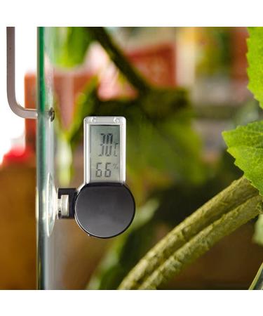 Digital Reptile Hygrometer Thermometer - High-Sensitive Temperature & Moisture Meter with Suction Cup for Terrariums & Reptile Pools - Buy Online on GoSupps.com