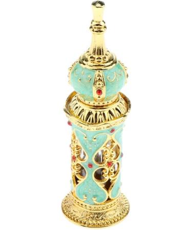 Vintage Heart Pattern Aqua Refillable Perfume Bottle - Exquisite Retro Design | Elegant Gift for Lovers | Sparkling Crystal & Multi-Purpose Use - Buy Online on GoSupps.com