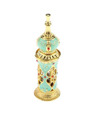 Vintage Heart Pattern Ancient que Aqua Refillable Perfume Bottle - Exquisite Retro Design Elegant Gift for Lovers - Sparkle Crystal Multi Purpose