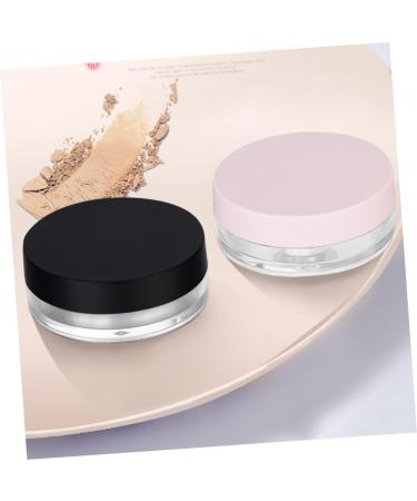 MAGICLULU 2pcs Powder Puff Case Travel Cosmetic Containers Powder Puff Holder Travel Kit Straight Hair Pink Pink 6.5X6.5cm - Buy Online on GoSupps.com