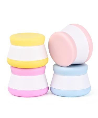 BrilliantDay 20 ml 4 Set Silicone Cremedose Travel Container Silicone Cosmetic container cream with closed lids for cream cosmetics body care