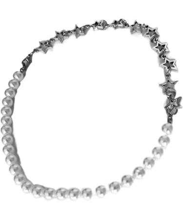 Oralgo's Delicate Hollow Star Trailer Necklace - Trendy Gift for Women & Girls | Alloy & Art Beads Jewelry - Buy Online on GoSupps.com