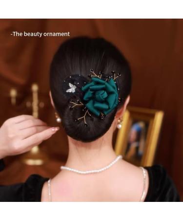 2024 Ball Hair Clip Set for Long Thick Hair | Easy Snap Hair Roll Bun Maker & Flower Curl Accessories for Women & Girls (6pc - Buy Online on GoSupps.com